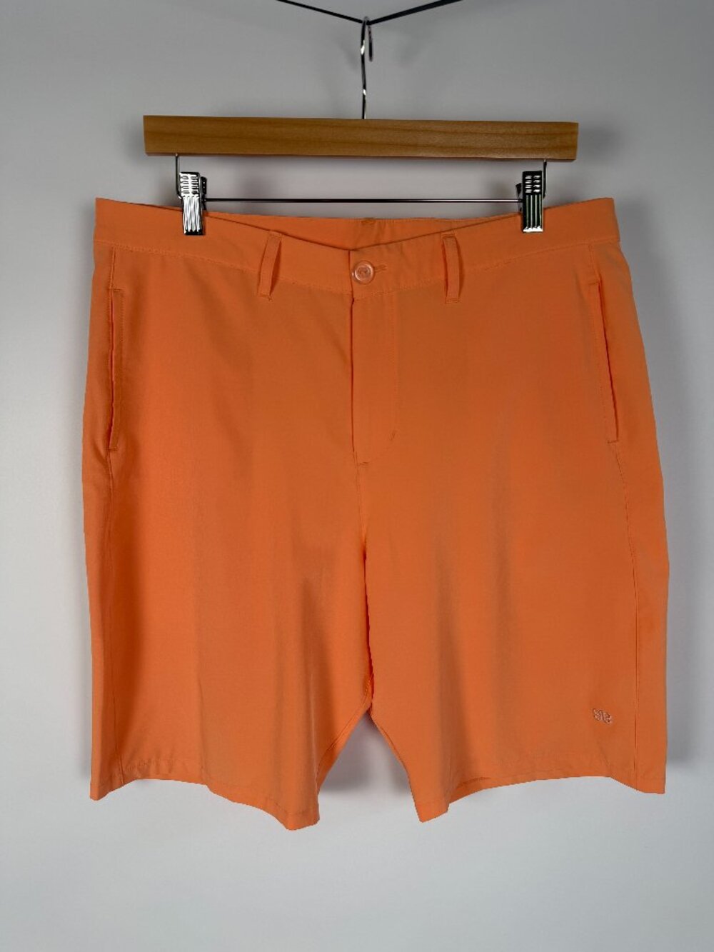 Albion Fit  Peach Clementine Bermuda Shorts